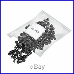 100X Bumper Clips 10mm Hood Fender Push Screw Rivet Retainer Fasteners For Honda