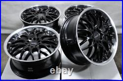 17 Wheels Honda Accord Civic Intrepid Neon Pilot Is300 Black Rims 5x100 5x114.3