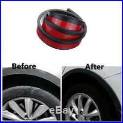 1Pair 150cm Car Fender Flare Extension Wheel Eyebrow Moulding Trim Protector Lip