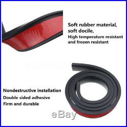 1Pair 150cm Car Fender Flare Extension Wheel Eyebrow Moulding Trim Protector Lip