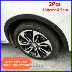 1.5M6.5cm Car Wheel Eyebrow Fender Flares Protector Rubber Moulding Strip Trim