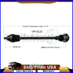 1x TrakMotive CV Joint Axle Shaft Front Right For Volkswagen Golf 2010-2014