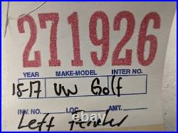 2015 2016 2017 Volkswagen Vw Golf Left Lh Driver Side Fender Used #271926