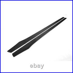 205cm Carbon Fiber Universal Side Skirts Extension Fit For BMW F82 E90 W205 W204