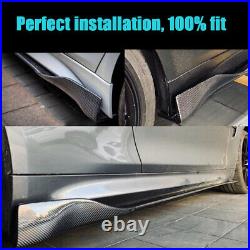 210.82CM Carbon Fiber Side Skirts Panel Extension Spoiler Fit for Universal 83