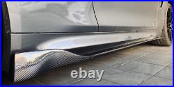 210.82CM Carbon Fiber Side Skirts Panel Extension Spoiler Fit for Universal 83