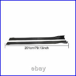 210.82CM Carbon Fiber Side Skirts Panel Extension Spoiler Fit for Universal 83