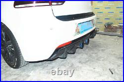 2PCS Rear Bumper Diffuser Trim Cover For VW Golf 6 MK6 R20 Carbon Fiber Refit