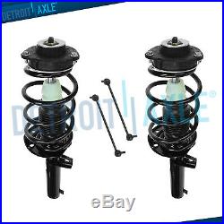 2 Front Struts withCoil Spring & 2 Sway Bar Link Ends for VW Beetle Eos Golf Jetta