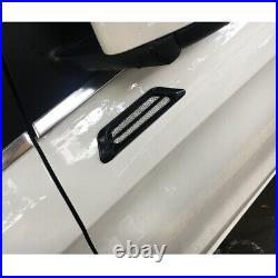 2x Glossy Black Car SUV Air Flow Fender Side Vent Hood Bonnet Decor Universal