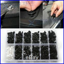 350Pcs Car Body Plastic Push Pin Rivet Fasteners Panel Trim Moulding Clip Tool