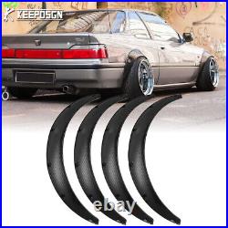 35 Carbon Look Over Fender Flares Wheel Extra Widebody Kit For Honda Prelucde