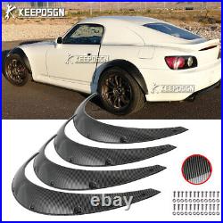 35 Carbon Look Over Fender Flares Wheel Extra Widebody Kit For Honda Prelucde