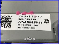 3C8035279 Navi RNS 315 mit Code VW Golf VI Cabriolet (1K)