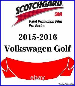 3M Scotchgard Paint Protection Film Pro Series 2016 Volkswagen Golf Sportwagen