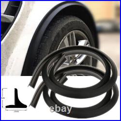 4PCS 1.5M Modified Fender Flares Protector Wheel Moulding Rubber Trims Stickers