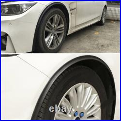 4PCS 1.5M Modified Fender Flares Protector Wheel Moulding Rubber Trims Stickers