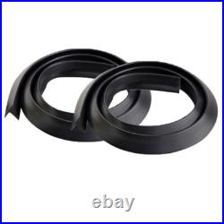 4PCS 1.5M Modified Fender Flares Protector Wheel Moulding Rubber Trims Stickers