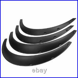 4PCS JDM Universal Fender Flares 50mm/75mm Wide Body Kit Wheel Arches Durable PU