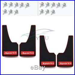 4PCS Rubber Car Styling Sport Mud Flap Fender Cover For Honda Civic 06-11 Accord