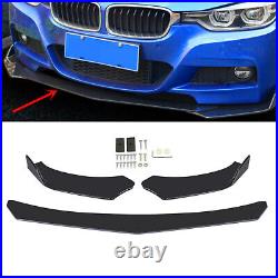 4PCS Universal Front Bumper Lip Body Kit Spoiler Fit GMC Honda Civic BMW Benz FL