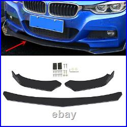 4PCS Universal Front Bumper Lip Body Kit Spoiler Fit GMC Honda Civic BMW Benz FN