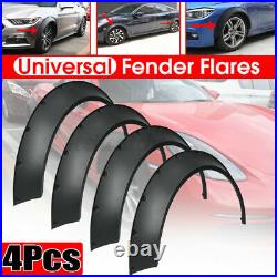 4Pcs 80cm Universal Flexible Car Fender Flares Extra Wide Body Wheel Arches