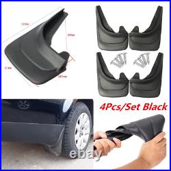 4Pcs/Set Black ABS Soft Plastic Splash Guards Mud Flaps Fender For Car Truck #F