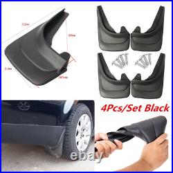 4Pcs/Set Black ABS Soft Plastic Splash Guards Mud Flaps Fender For Car Truck RV