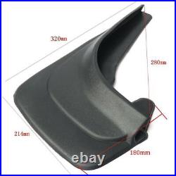 4Pcs/Set Black ABS Soft Plastic Splash Guards Mud Flaps Fender For Car Truck RV