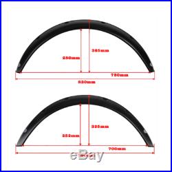 4Pcs Universal Flexible Car Fender Flares Extra Wide Body Wheel Arches