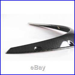 4X Black Carbon Fiber Style Eyebrow Arch Fender Flares Cover Trims Car Body Kit