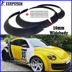 4 CONCAVE Fender Flares Widebody Bolt-On Wheel Arches Matte For VW Beetle Golf