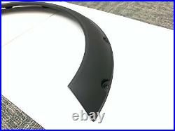 4 Pcs F+R Arch Satin Black 2.3 Wide Body Kit Fender Flares Extension For VW