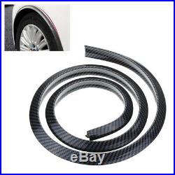 4pcs 150cm Carbon Fiber Car Fender Extension Wheel Eyebrow Strip Portable Cover