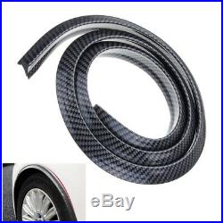 4pcs 150cm Carbon Fiber Car Fender Extension Wheel Eyebrow Strip Portable Cover