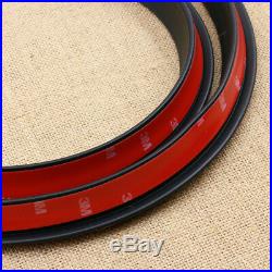 4pcs Black 1.5m Car Wheel Fender Extension Moulding Flares Trim Strip Edge SUV