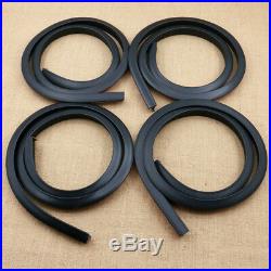 4pcs Black 1.5m Car Wheel Fender Extension Moulding Flares Trim Strip Edge SUV