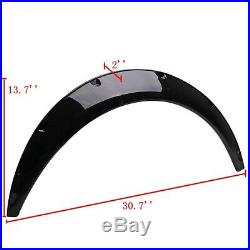 4x 2inch Car Body Fender Flares Extension Over Wide Wheel Arches Kit Gloss Black