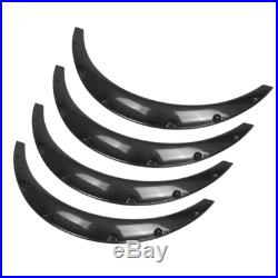 4x Carbon Fiber Car Fender Flares Arch Wheel Eyebrow Protector/mudguards Sticker