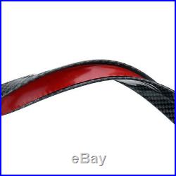 4x Carbon fiber Car Wheel Fender Extension Moulding Flares Trim Strip Edge 1.5m