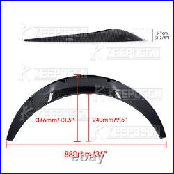 4x For VW GTI Golf Jetta MK6 MK7 35 Fender Flares Widebody Mudguard CARBON Look