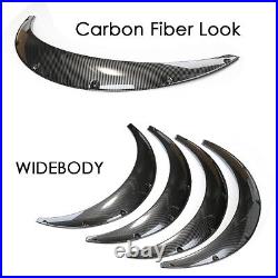 4x For VW GTI Golf Jetta MK6 MK7 35 Fender Flares Widebody Mudguard CARBON Look