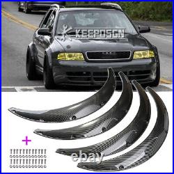 4x For VW GTI Golf Jetta MK6 MK7 35 Fender Flares Widebody Mudguard CARBON Look