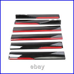 78.7 Side Skirt Panel Lip + Rear Bumper Diffuser Canard For Volkswagen Golf GTI