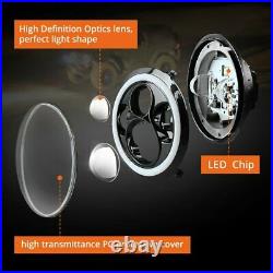 7 LED Headlight Fog Light Turn Fender Lamp Combo Kit For 07-17 Jeep Wrangler JK