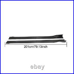 83 Universal Carbon Side Skirt Extensions Spoiler Lips For Honda Civic Benz BMW