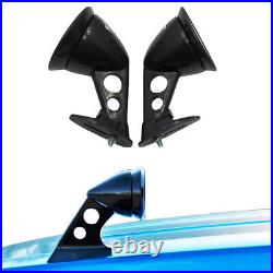 Black JDM Racing Sport Bullet Muscle Vintage Fender Side Mirror Universal Fits