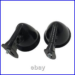 Black JDM Racing Sport Bullet Muscle Vintage Fender Side Mirror Universal Fits