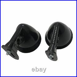 Black Universal Fit Fender Side Mirror JDM Racing Sport Bullet Muscle Vintage